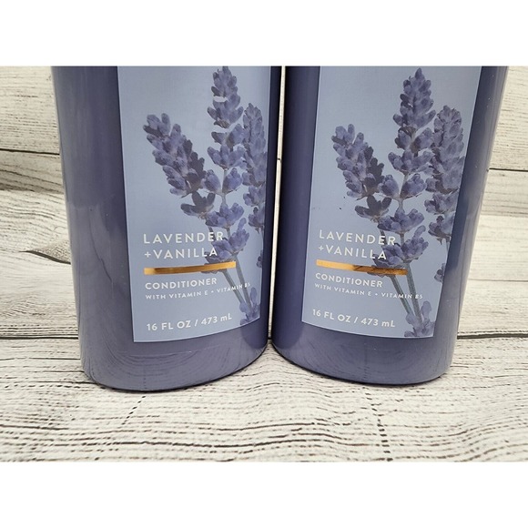 BATH & BODY WORKS AROMATHERAPY LAVENDER + VANILLA CONDITIONER 16 oz X 2 - Picture 2 of 3